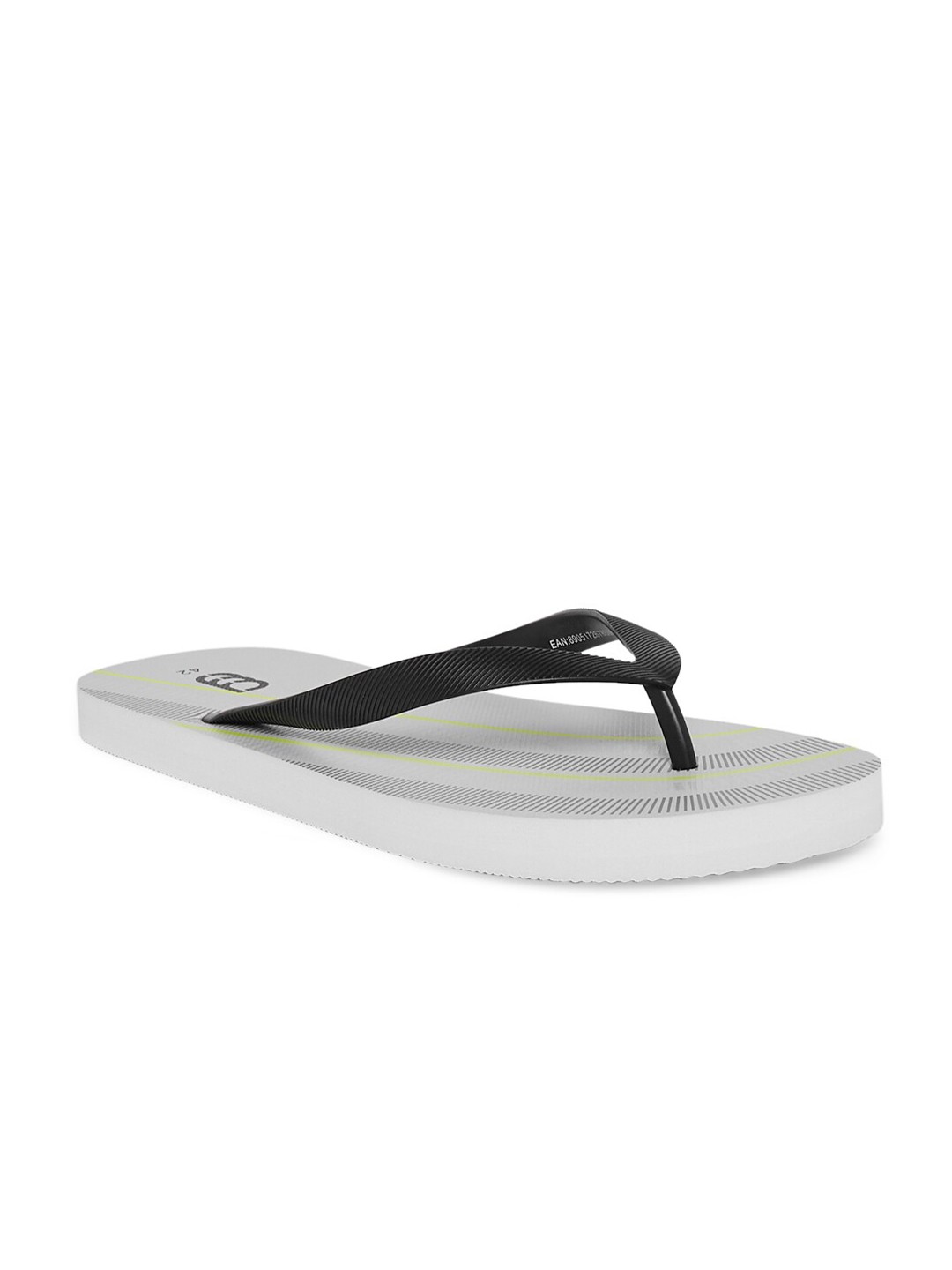 

Ajile by Pantaloons Men Black & Grey Printed Rubber Thong Flip-Flops