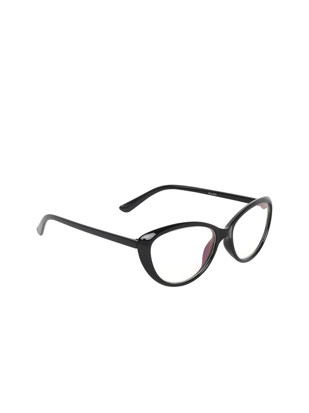 

ALIGATORR Women Clear Lens & Black Cateye Sunglasses with UV Protected Lens