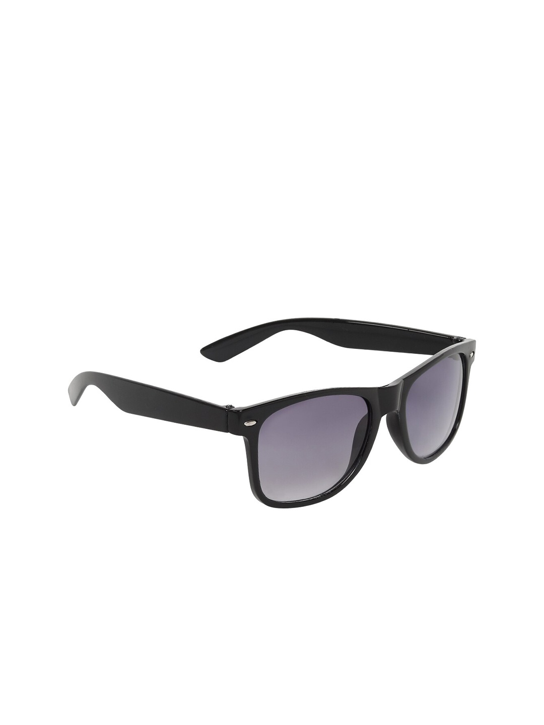 

ALIGATORR Unisex Grey Lens & Black Wayfarer Sunglasses With UV Protected Lens