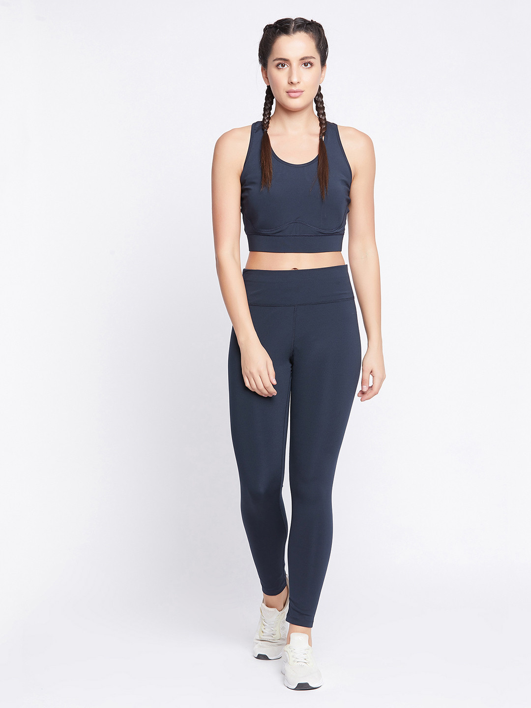 

Clovia Women Blue Solid Tracksuit