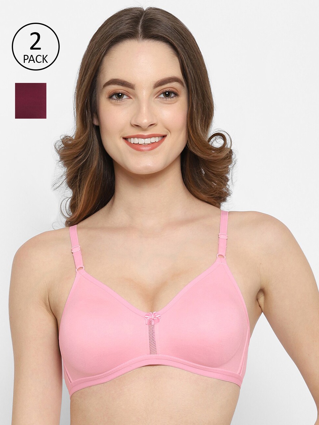 

Floret Pink & Purple Pack Of 2 High Support T-Shirt Bra