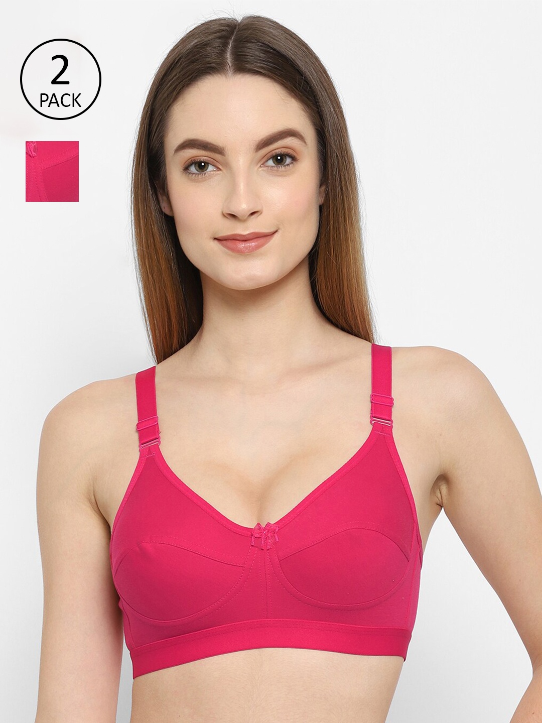 

Floret Pack Of 2 Magenta T-shirt Bra
