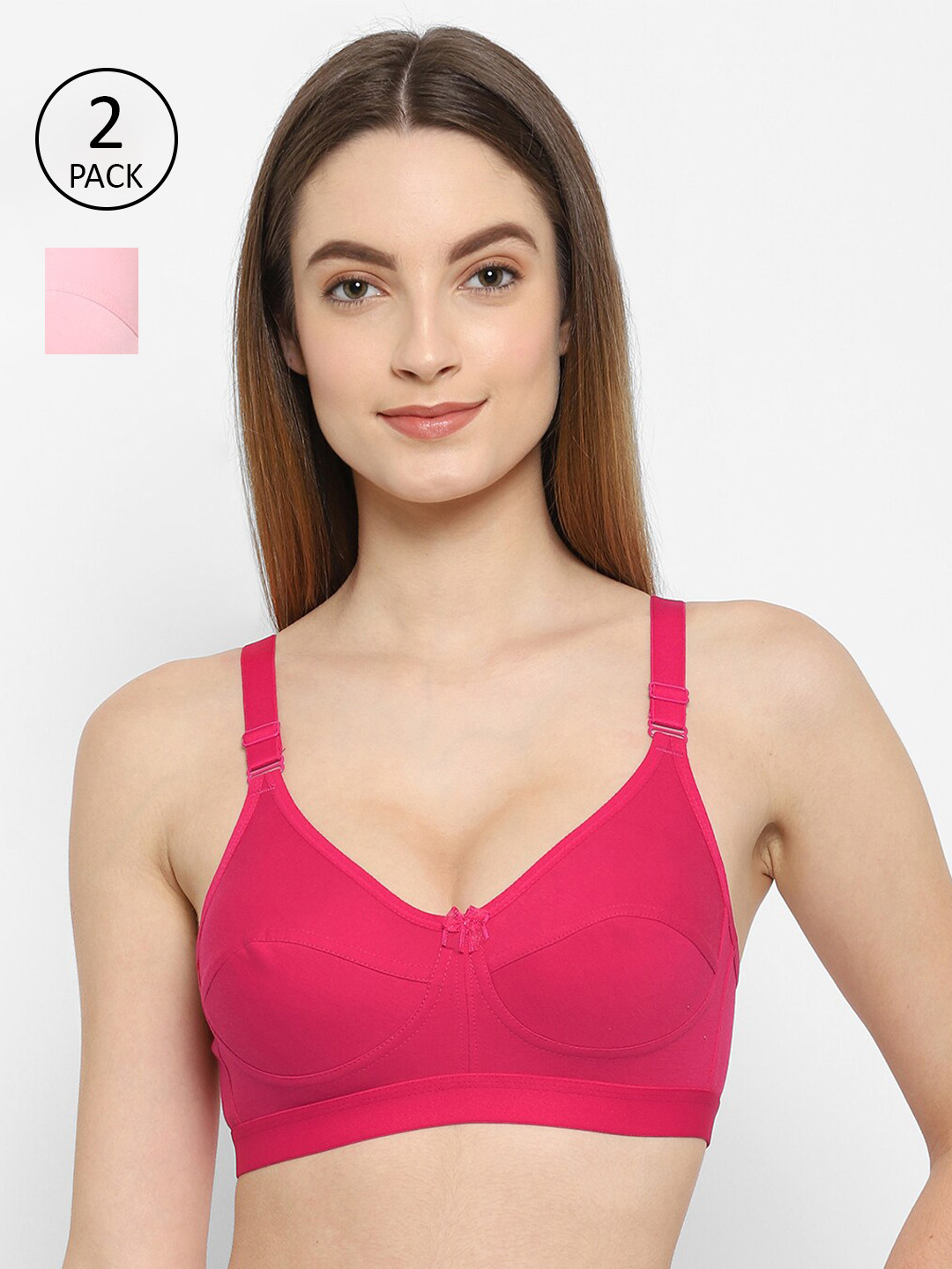 

Floret Pack of 2 Magenta & Pink T-shirt Bras