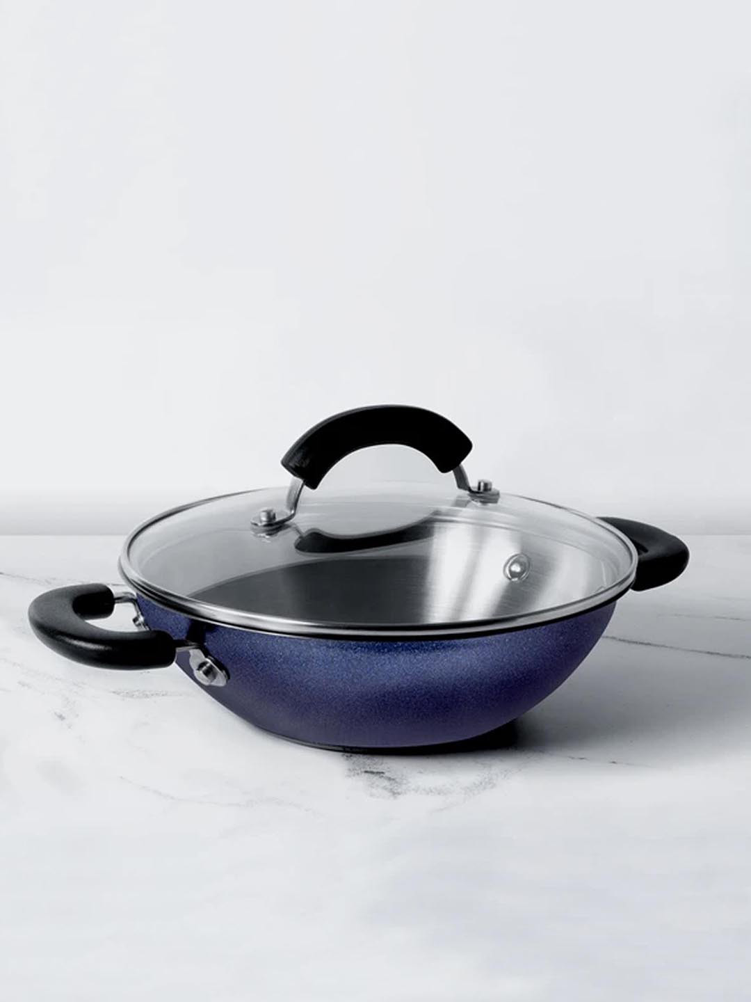 

MEYER Blue Solid Centennial Nickel Free Stainless Steel Kadhai 22 cm
