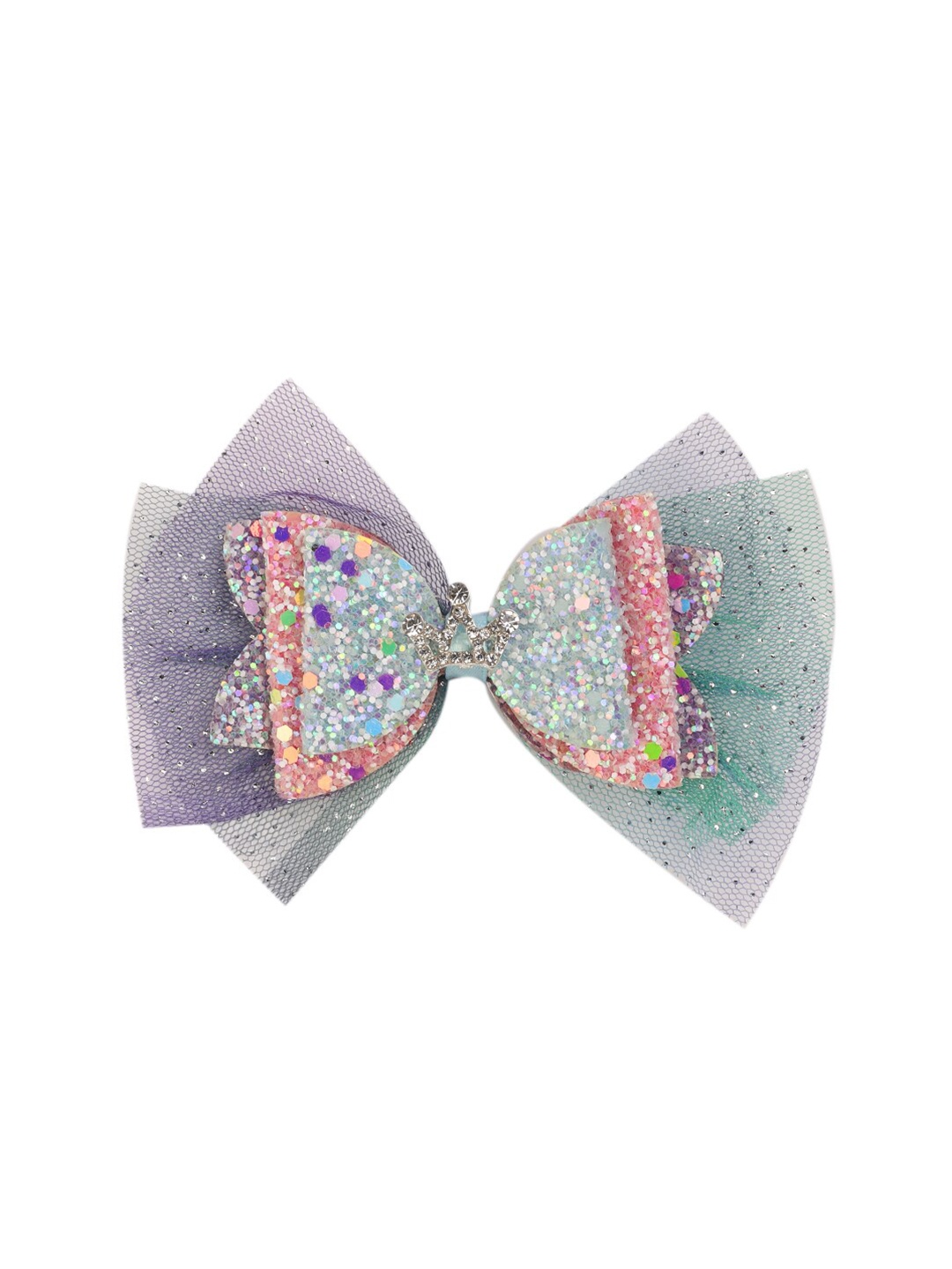

Yellow Bee Girls Multicoloured Bee Bow Shimmer Alligator Hair Clip, Multi