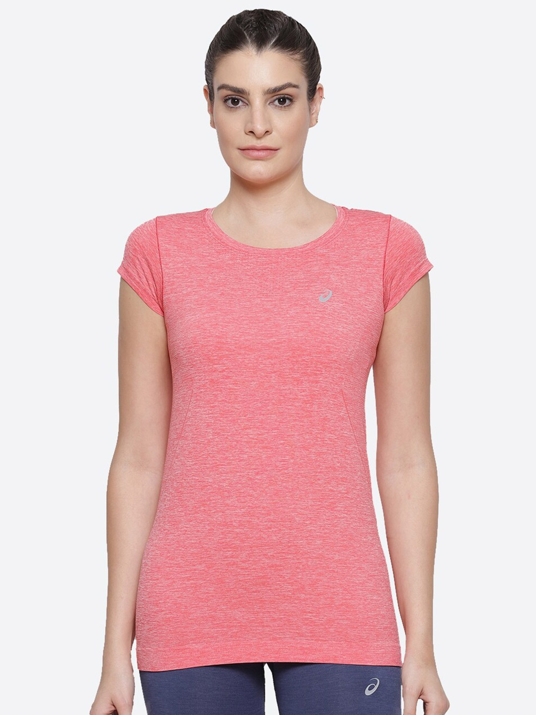 

ASICS Women Peach-Coloured Running T-shirt RACE SEAMLESS SS