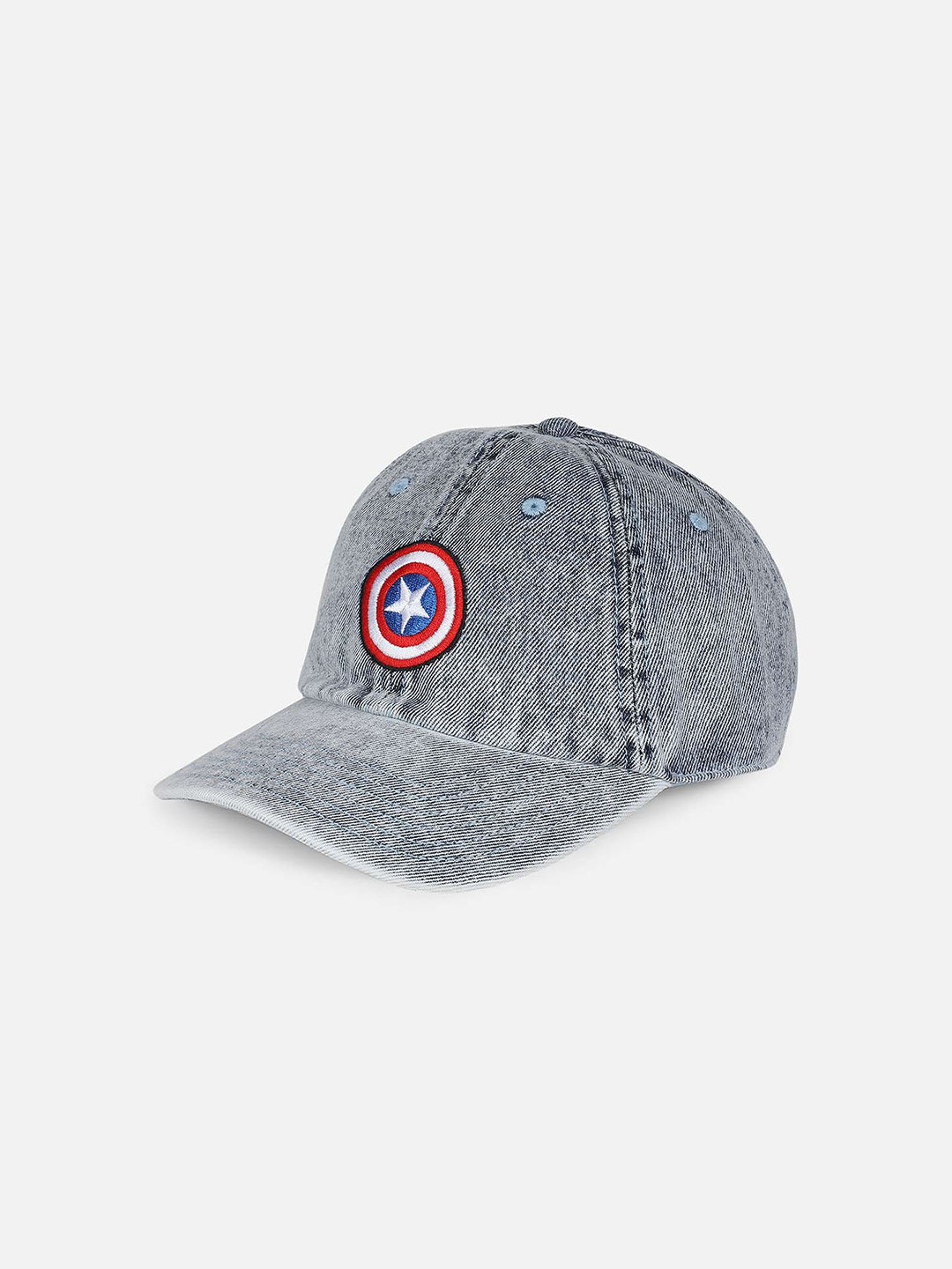 

Free Authority Men Grey & Blue Captain America Printed Pure Cotton Baseball Cap
