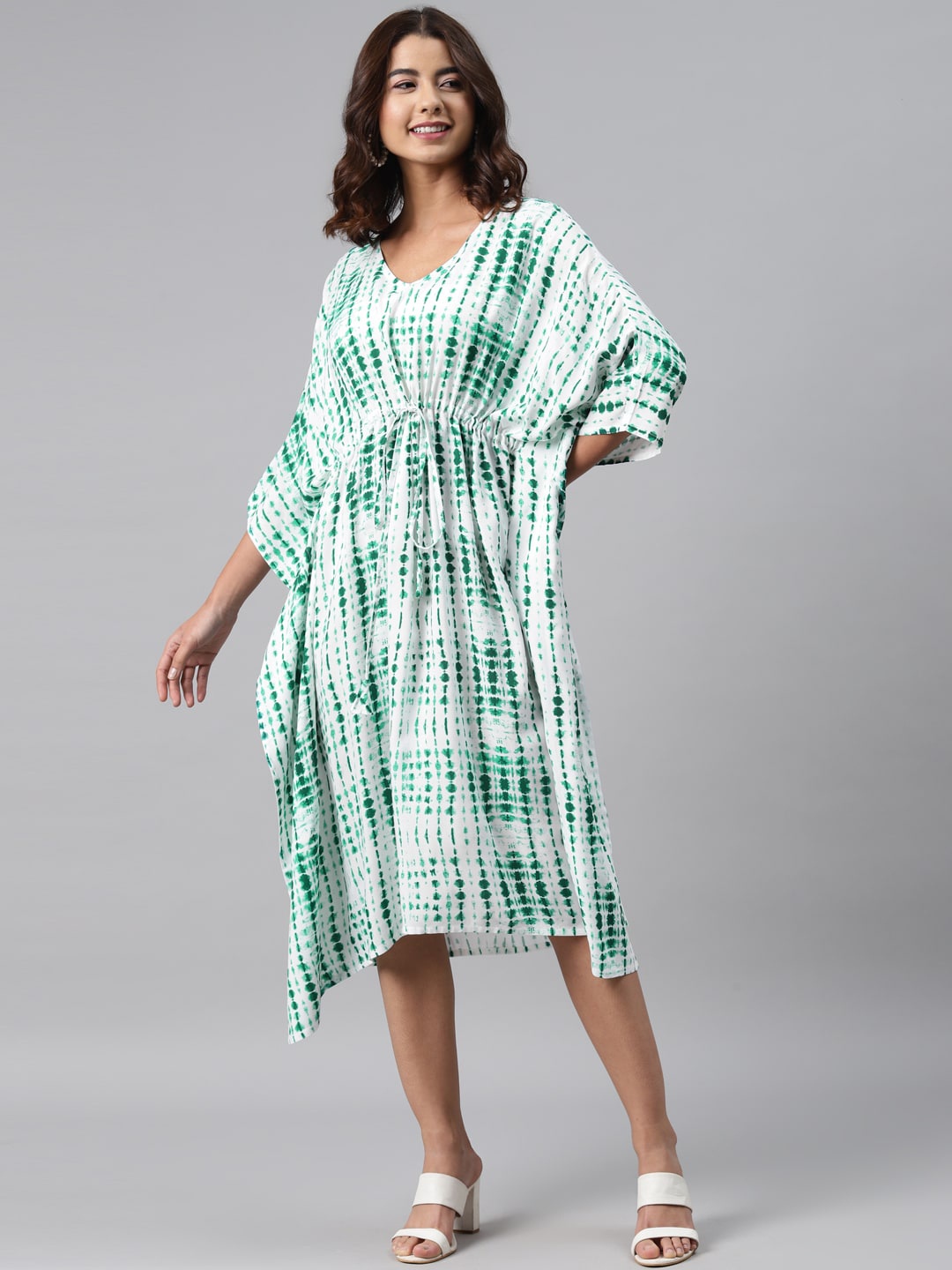 

Gerua By Libas Green Kaftan Midi Dress