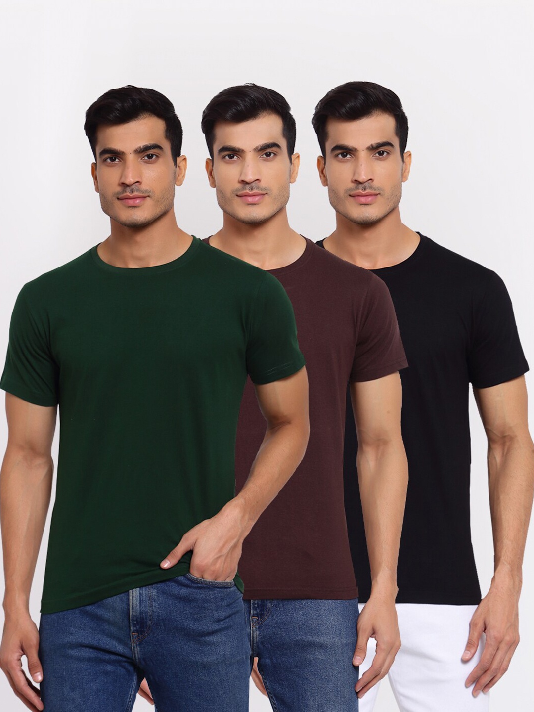 

FERANOID Men Green 3 Pockets T-shirt