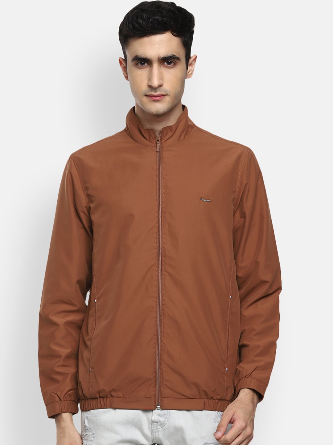 

Red Chief Men Tan Brown Water Resistant Bomber Jacket