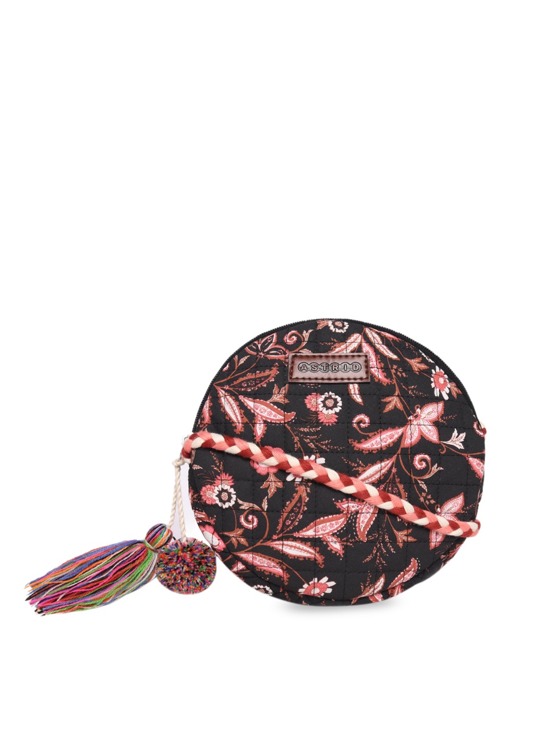 

ASTRID Multicoloured Swagger Sling Bag with Tasselled, Multi