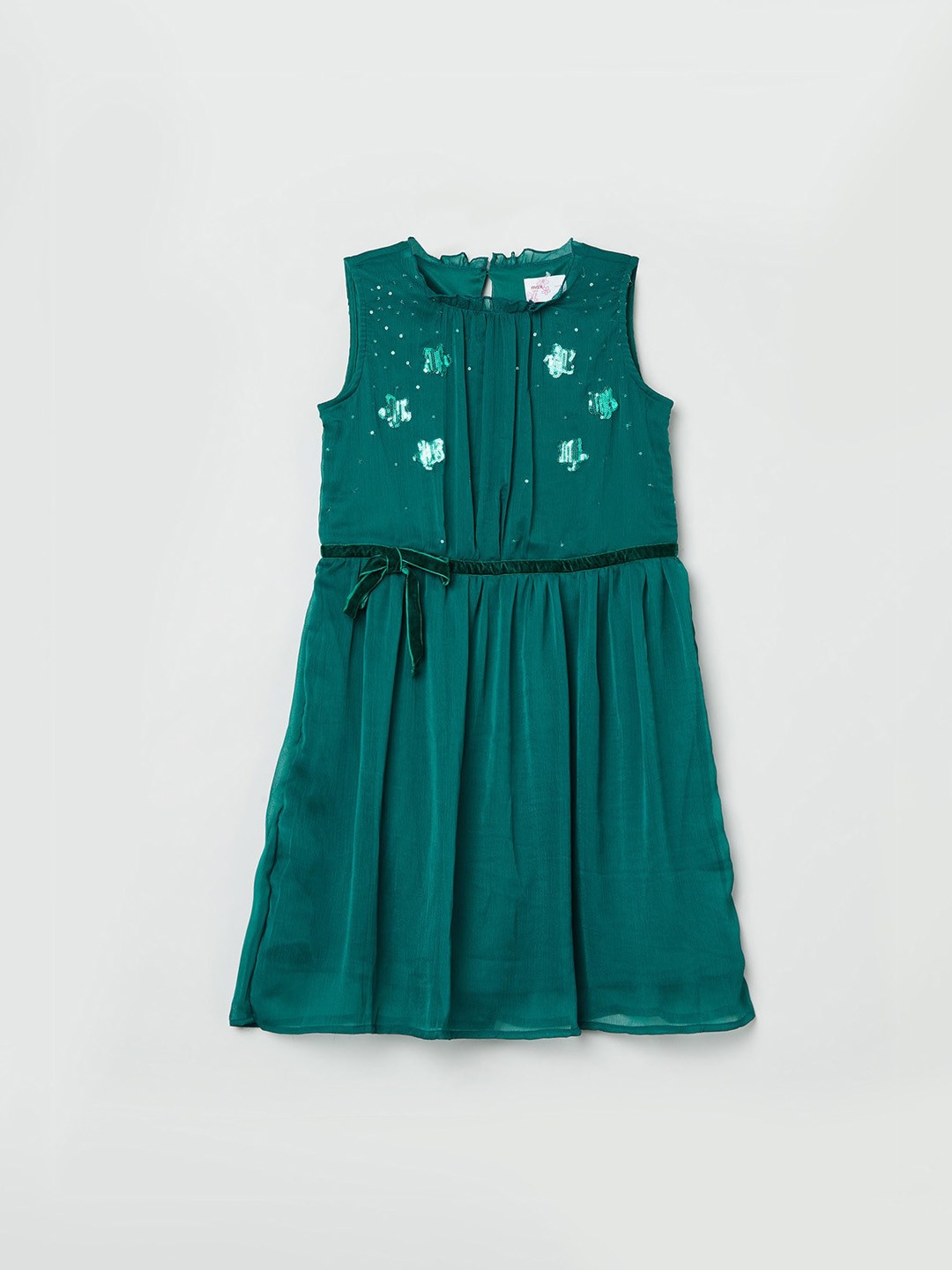 

max Teal A-Line Dress