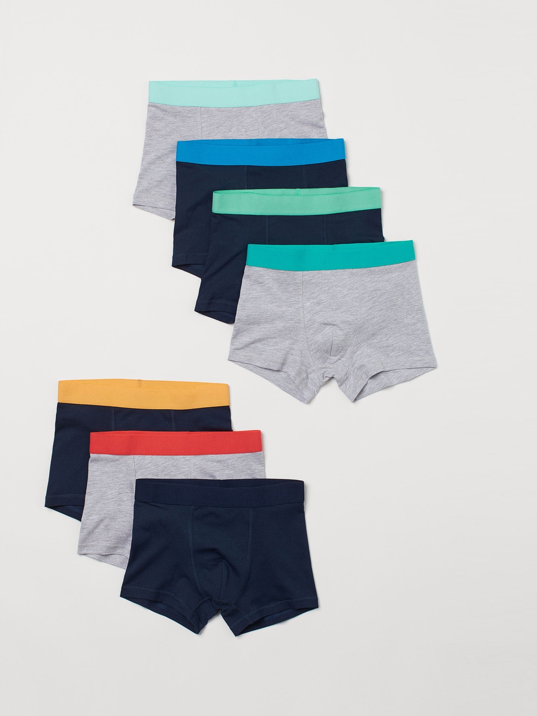 

H&M Boys 7-Pack Boxer Shorts, Grey
