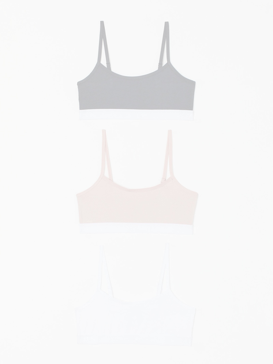 

H&M Girls Multicoloured 3-Pack Jersey Tops, Multi