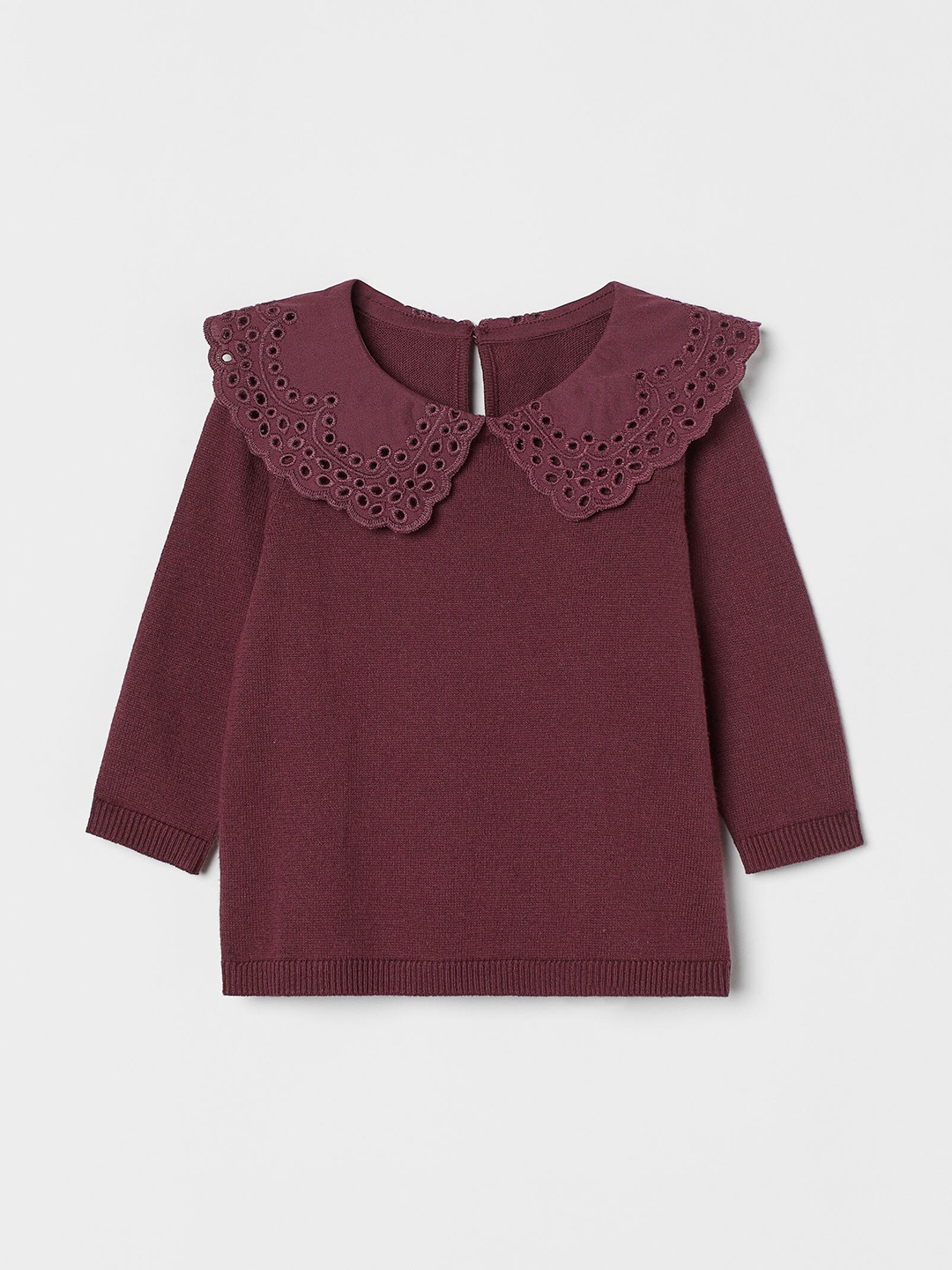 

H&M Girls Purple Collared Jumper