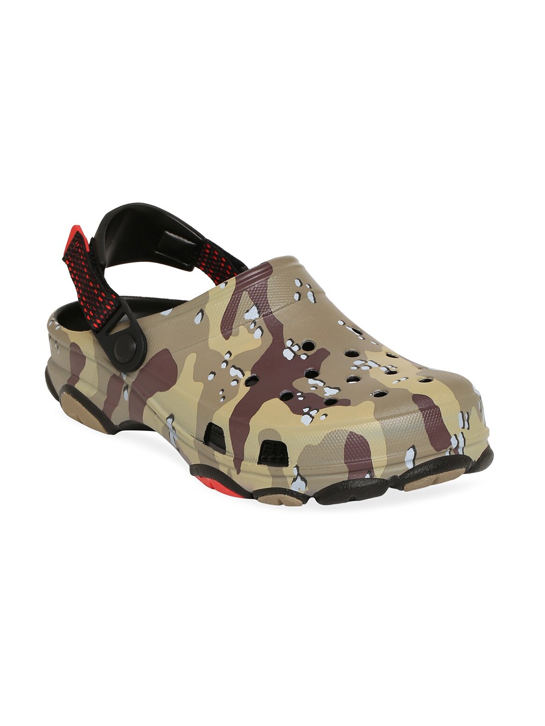 

Crocs Unisex Brown & Beige Classic Camouflage Printed Clogs