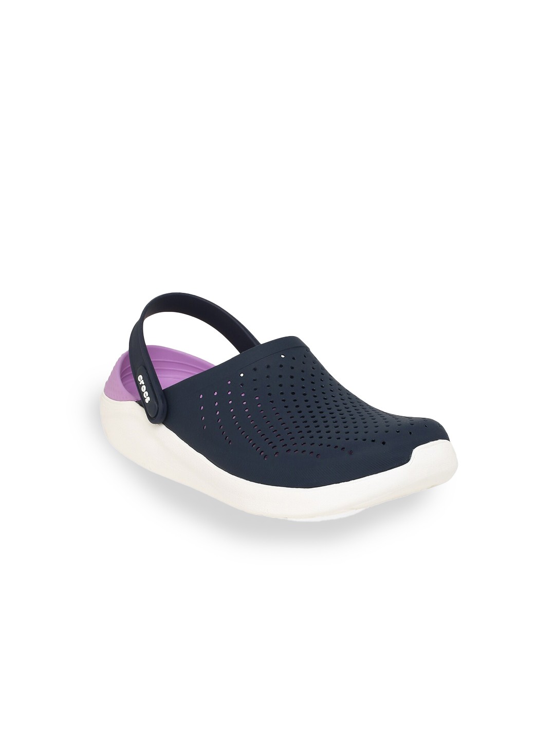 

Crocs LightRide Unisex Navy Blue Purple Clogs Sandals