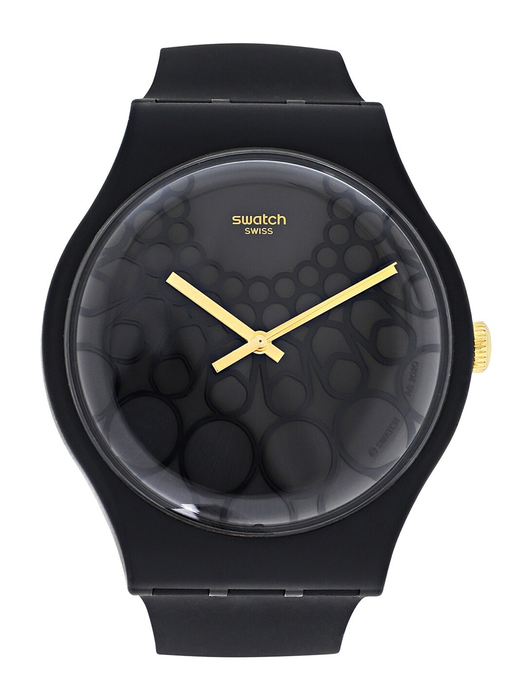 

Swatch Unisex Black Dial & Black Straps Water Resistant Analogue Watch SUOZ328