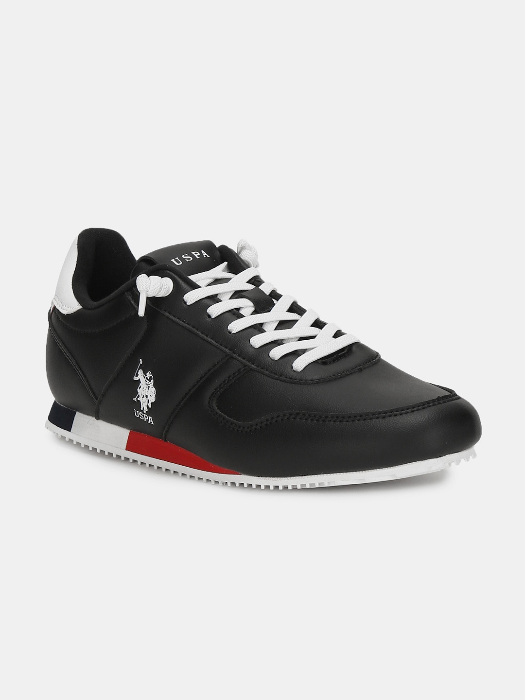 

U.S. Polo Assn. Men Black Solid SORRENTO Sneakers