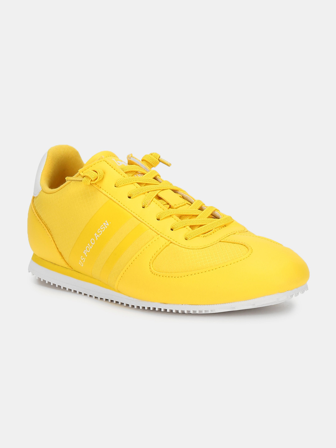 

U S Polo Assn Men Yellow PU Sneakers