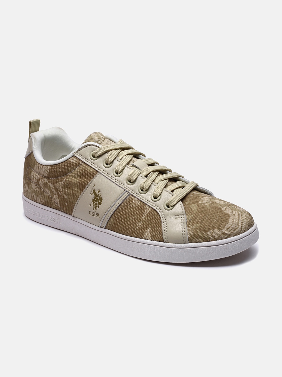 

U S Polo Assn Men Olive Green Sneakers
