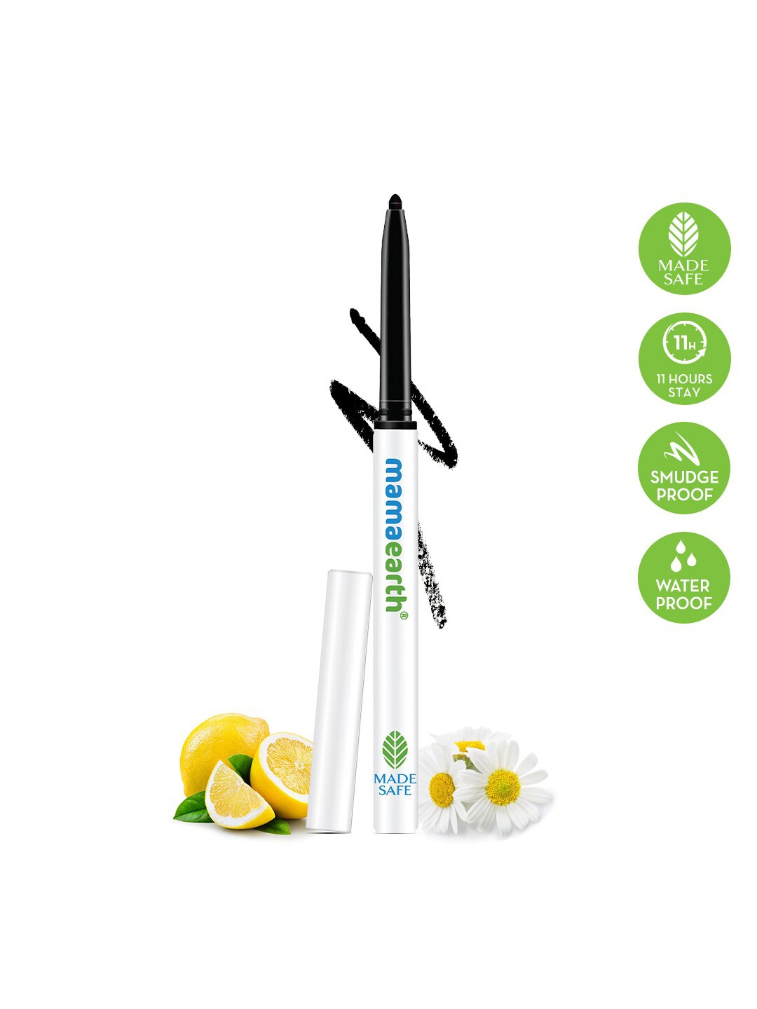 

Mamaearth Charcoal Black Long Stay Waterproof Kajal with Vitamin C & Chamomile