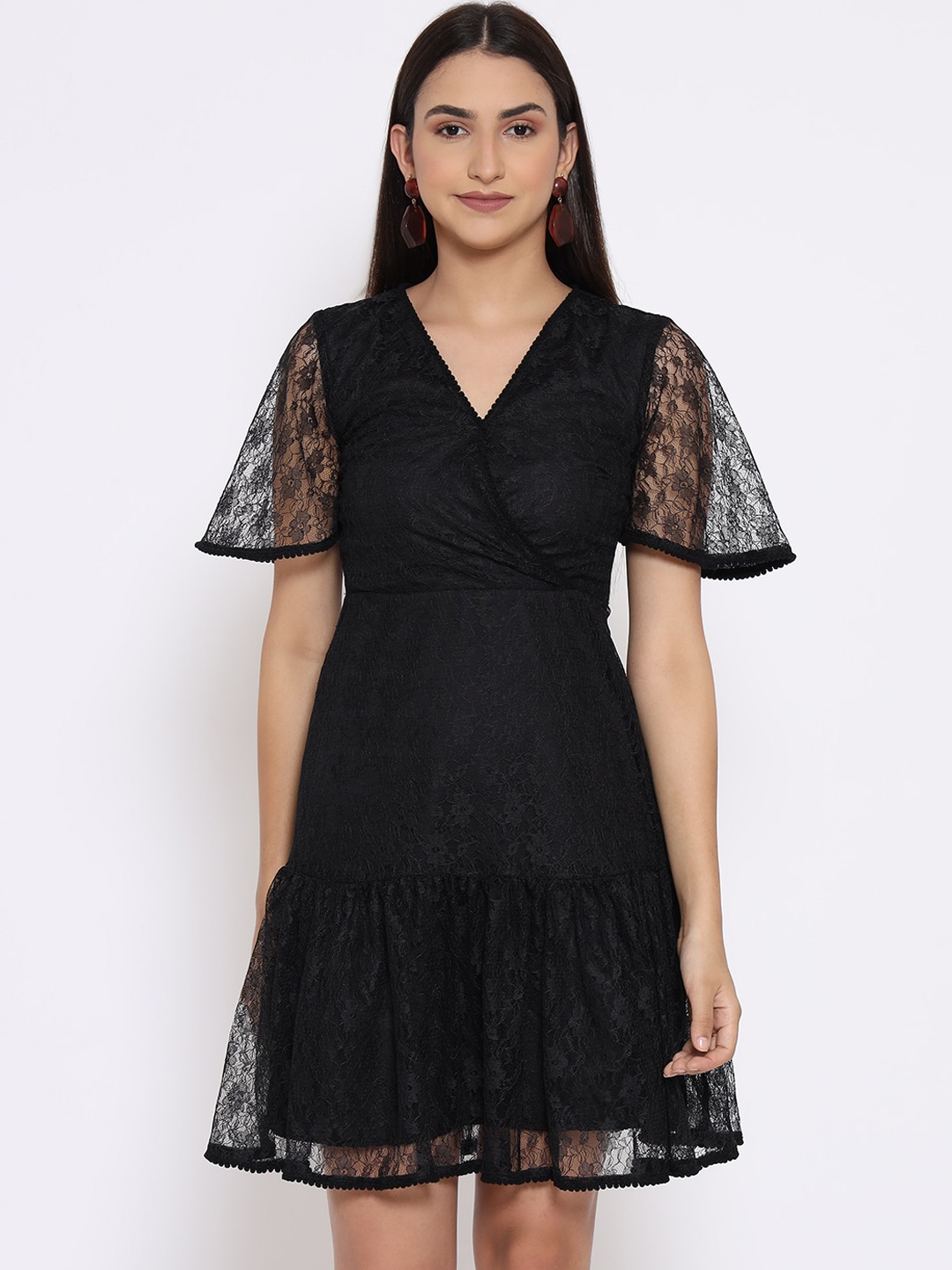 

MARC LOUIS Black Net Dress