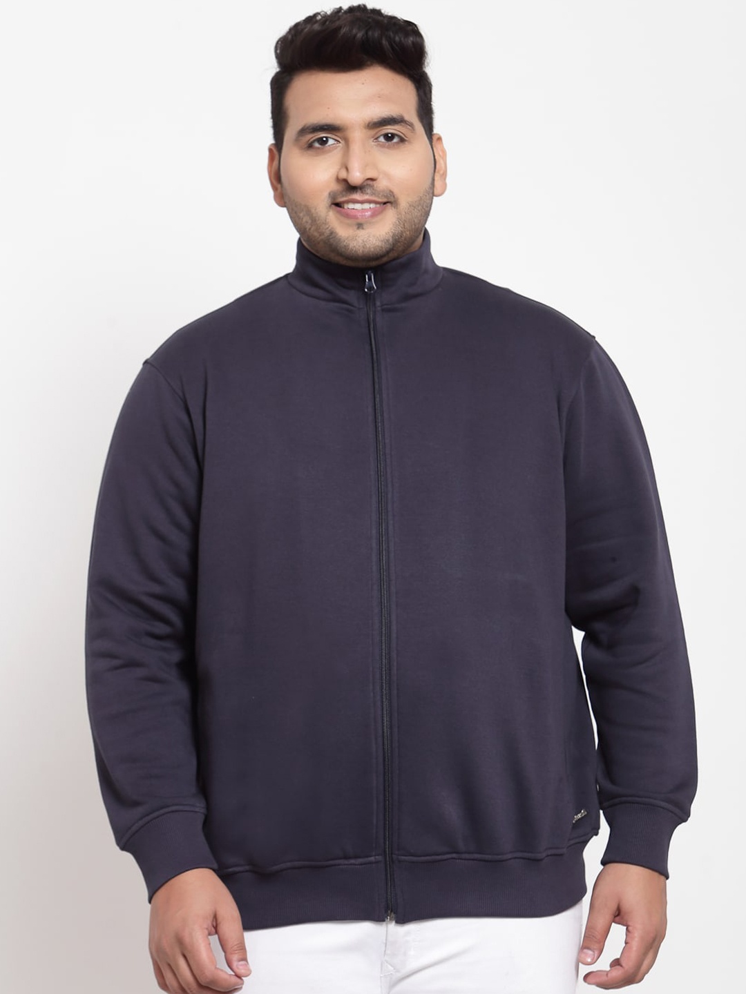

plusS Men Navy Blue Sweatshirt