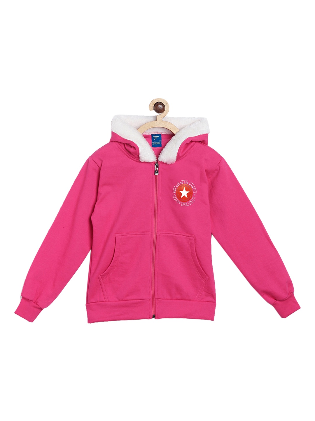 

Fashionable Boys Pink Hooded Sweatshirt