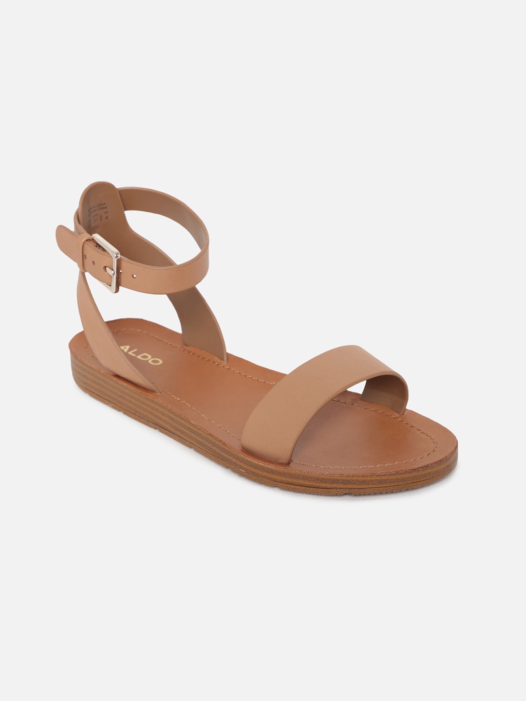 

ALDO Women Brown Open Toe Flats