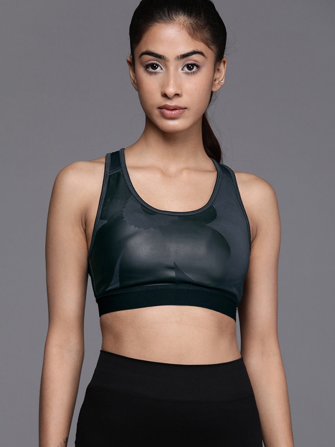 

ADIDAS Marimekko Believe This Medium-Support Training Bra, Black