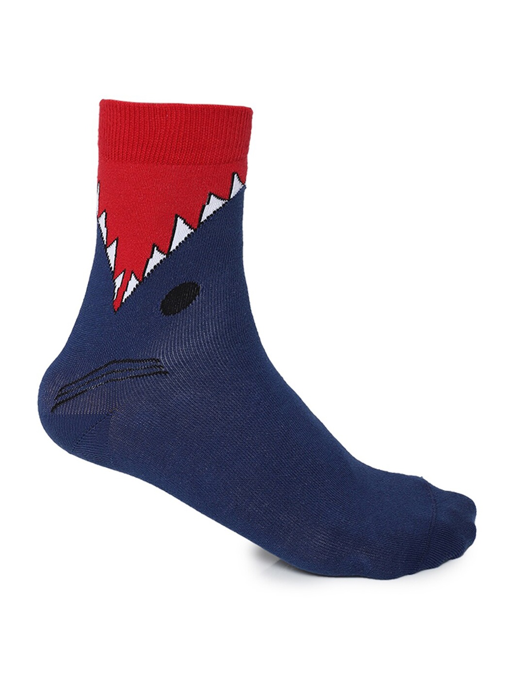 

Jack & Jones Unisex Blue & Red Patterned Cotton Above Ankle Length Socks