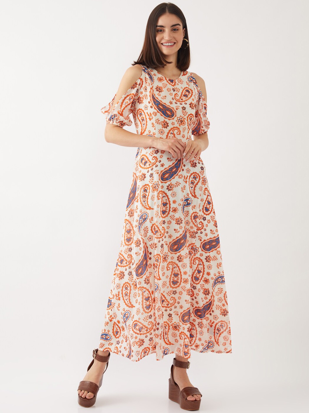 

Zink London White Floral Maxi Dress