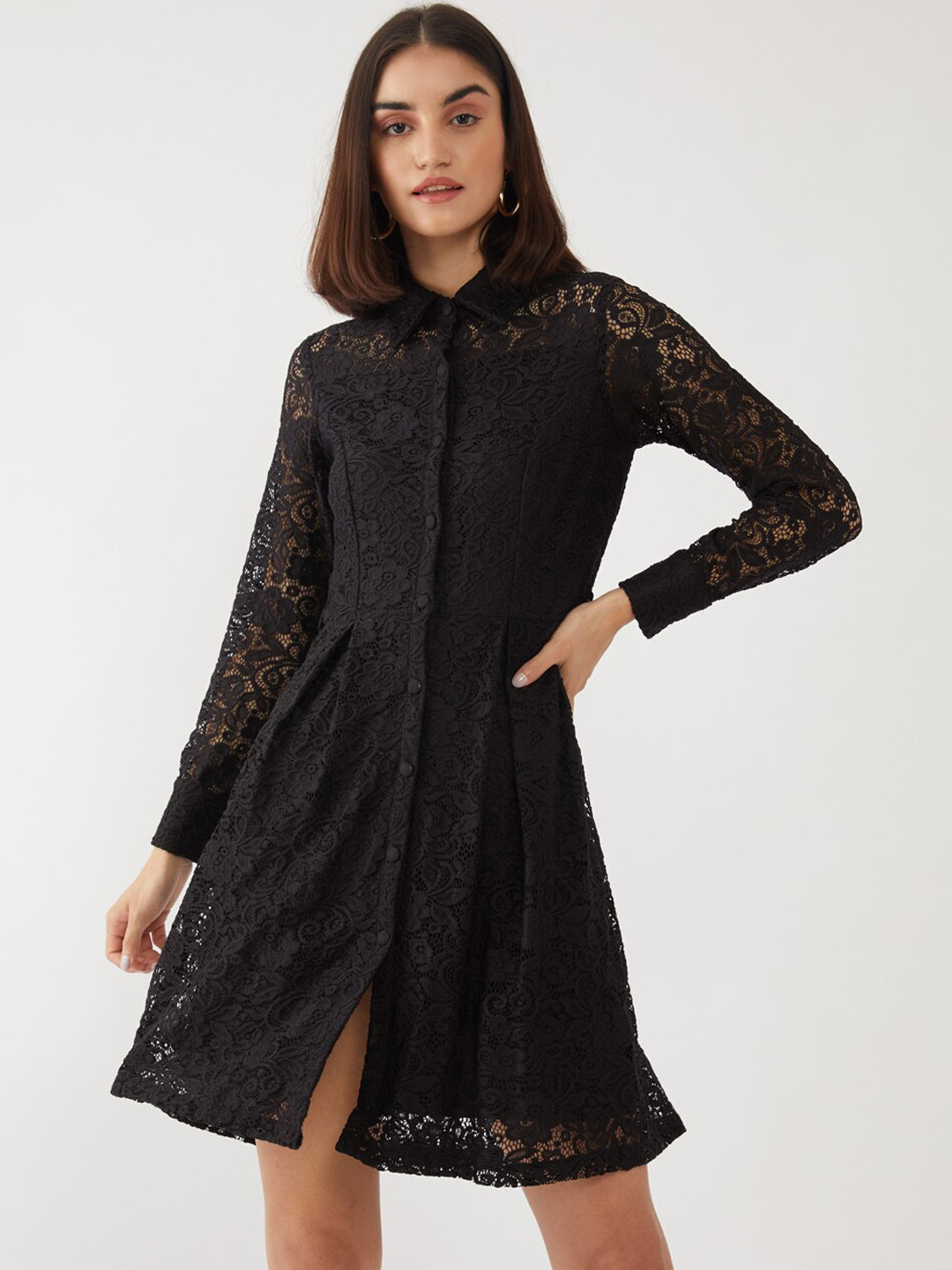 

Zink London Black Sheath Dress