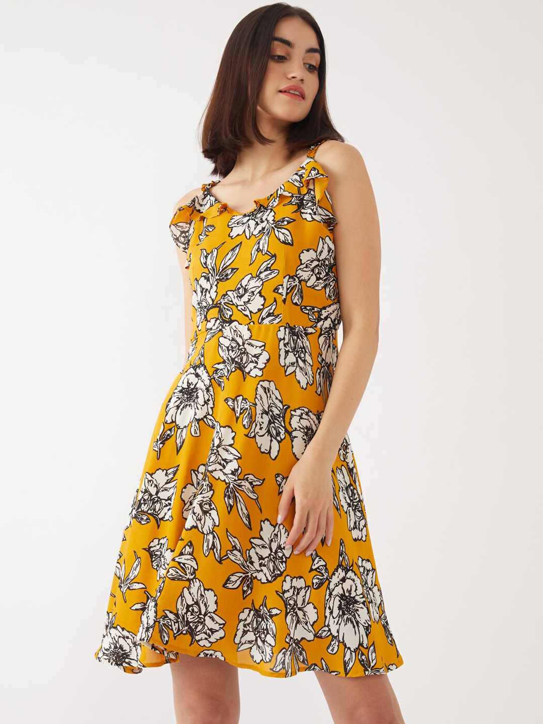 

Zink London Yellow Floral Dress