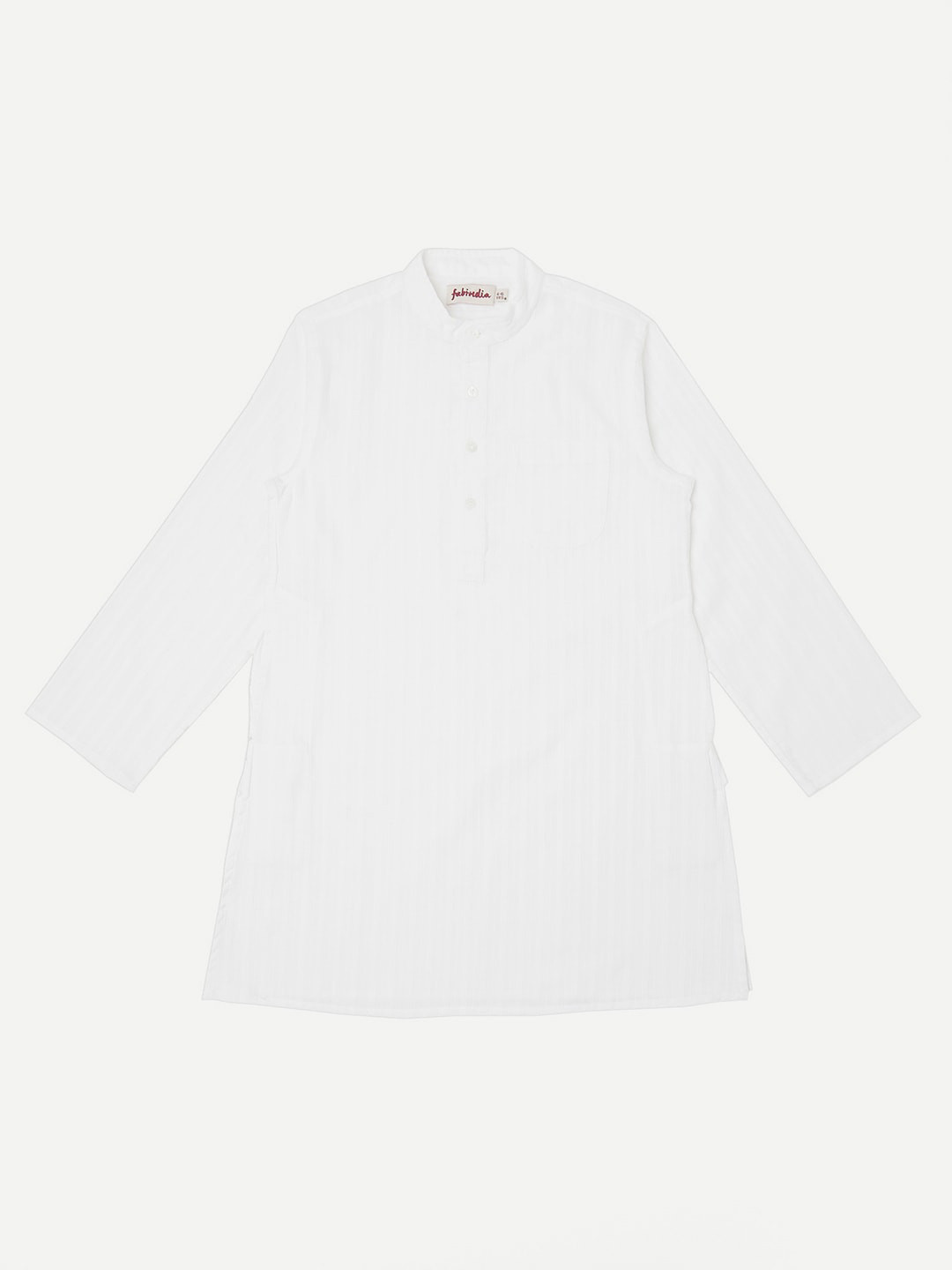 

Fabindia Boys White Striped Kurta