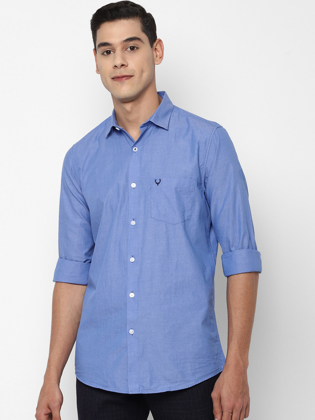 

Allen Solly Men Blue Slim Fit Casual Shirt