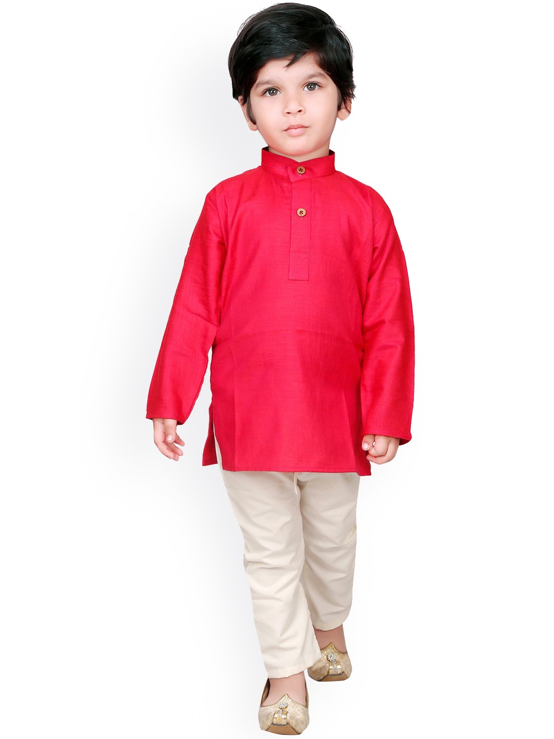 

Ridokidz Boys Pink Regular Kurta with Pyjamas