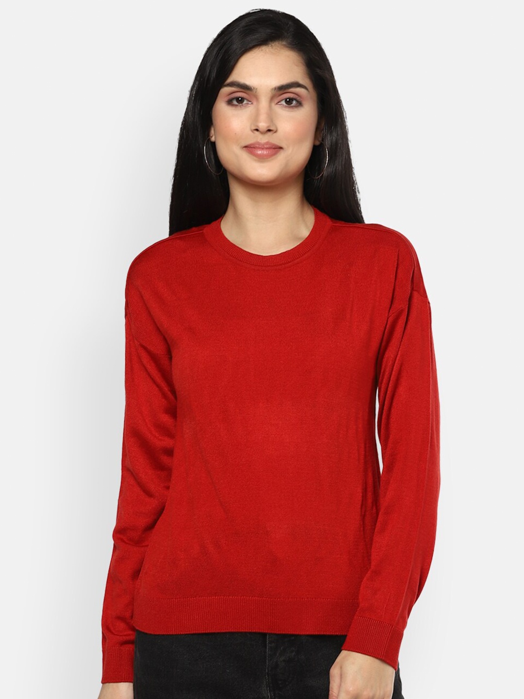 

Van Heusen Woman Women Red Pullover Sweater