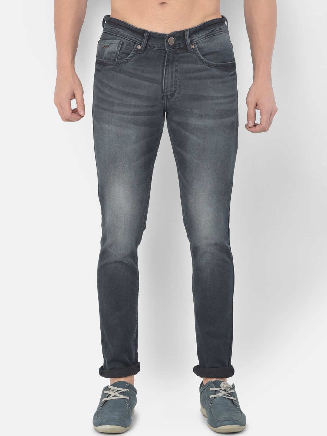 

Richlook Men Blue Slim Fit Heavy Fade Stretchable Jeans