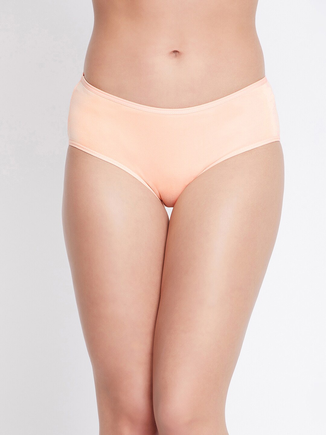 

Clovia Women Peach-Coloured Solid Cotton Hipster Briefs PB0004A34XS