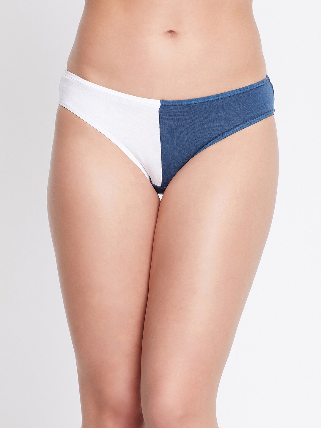 

Clovia Women Cotton Low Waist Graphic Print Bikini Panty, White