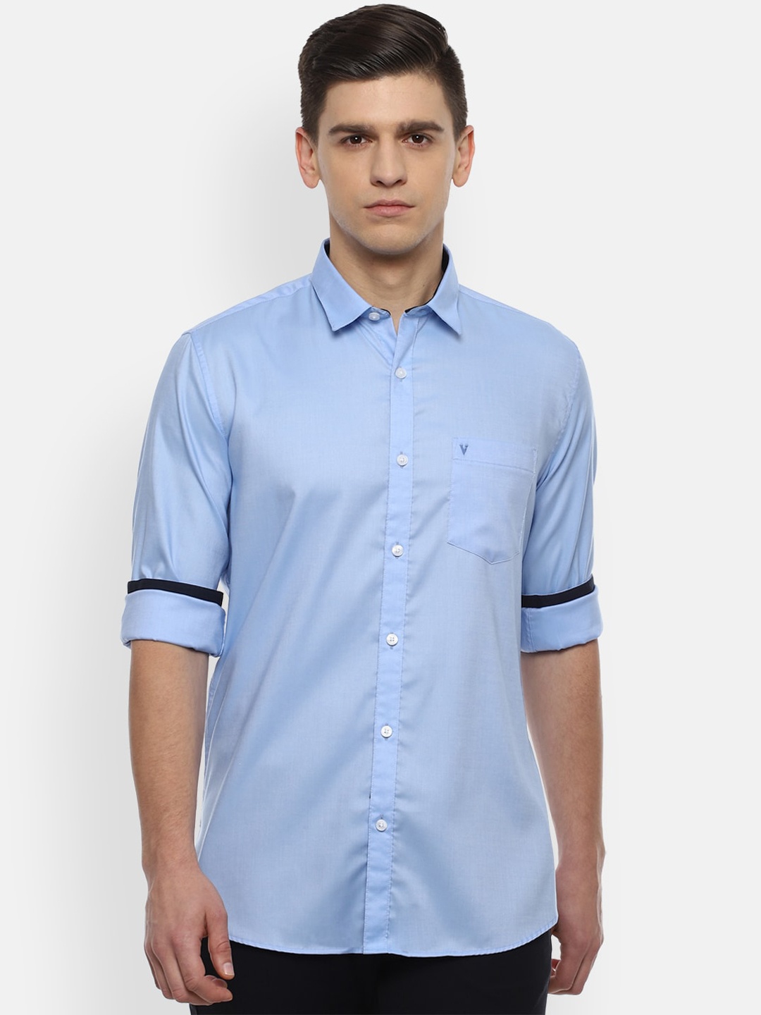 

Van Heusen Sport Men Blue Slim Fit Opaque Casual Shirt