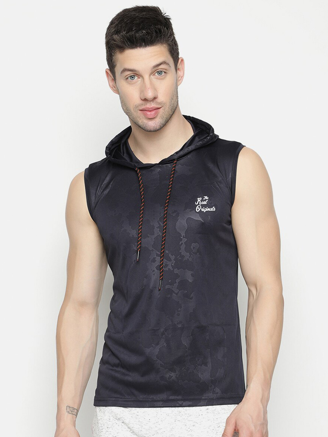 

V2 Value & Variety Men Navy Blue T-shirt