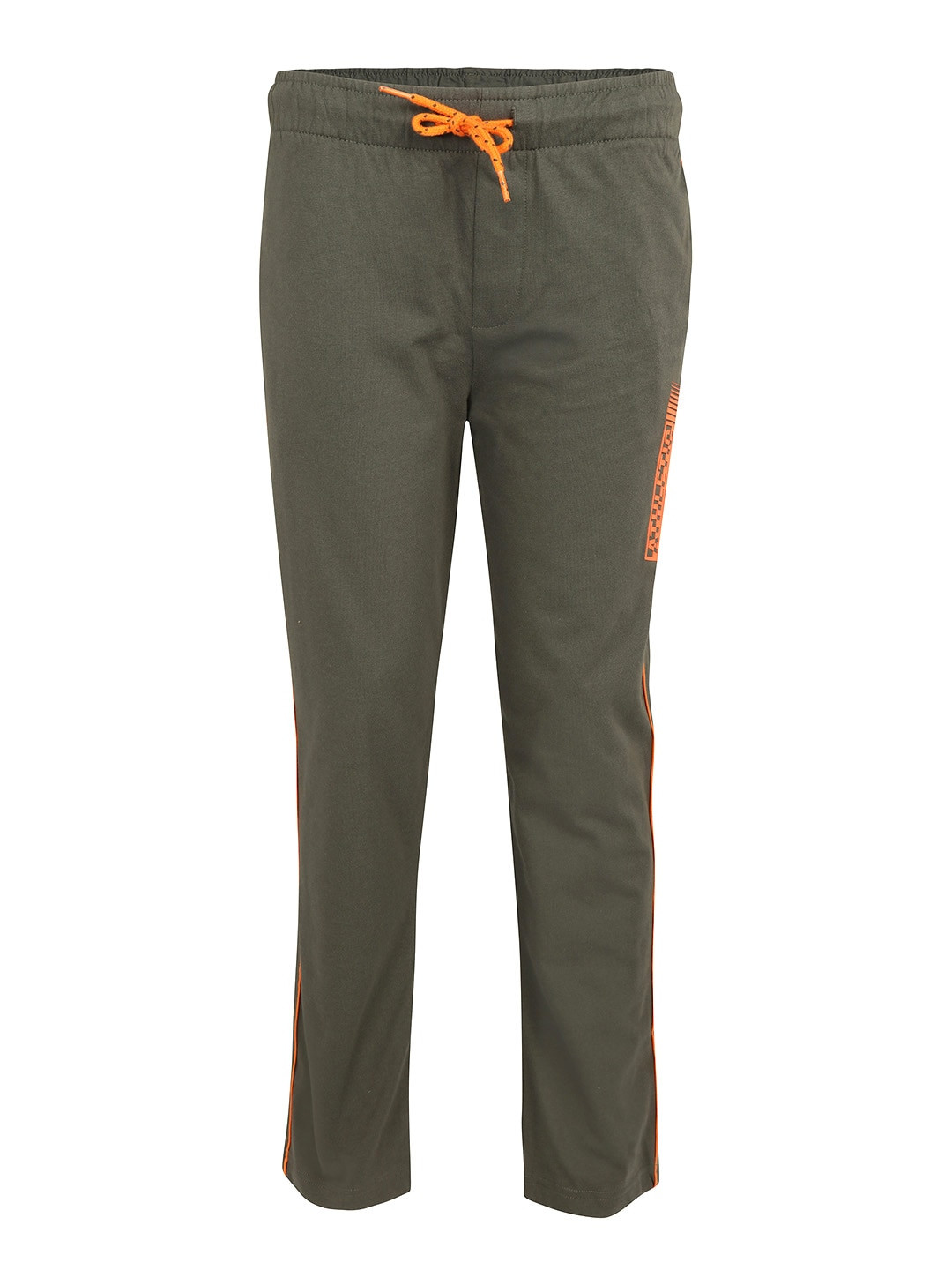 

Jockey Boys Olive Green Solid Cotton Track Pants