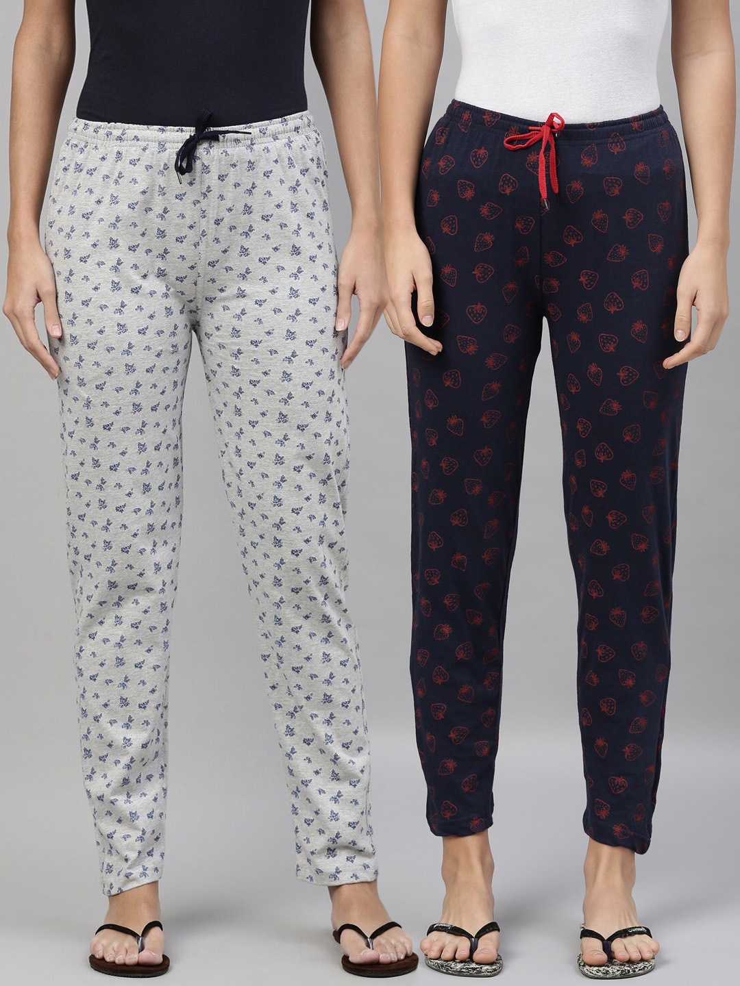 

Kryptic Women Multi Set of 2 Cotton Printed Lounge Pants