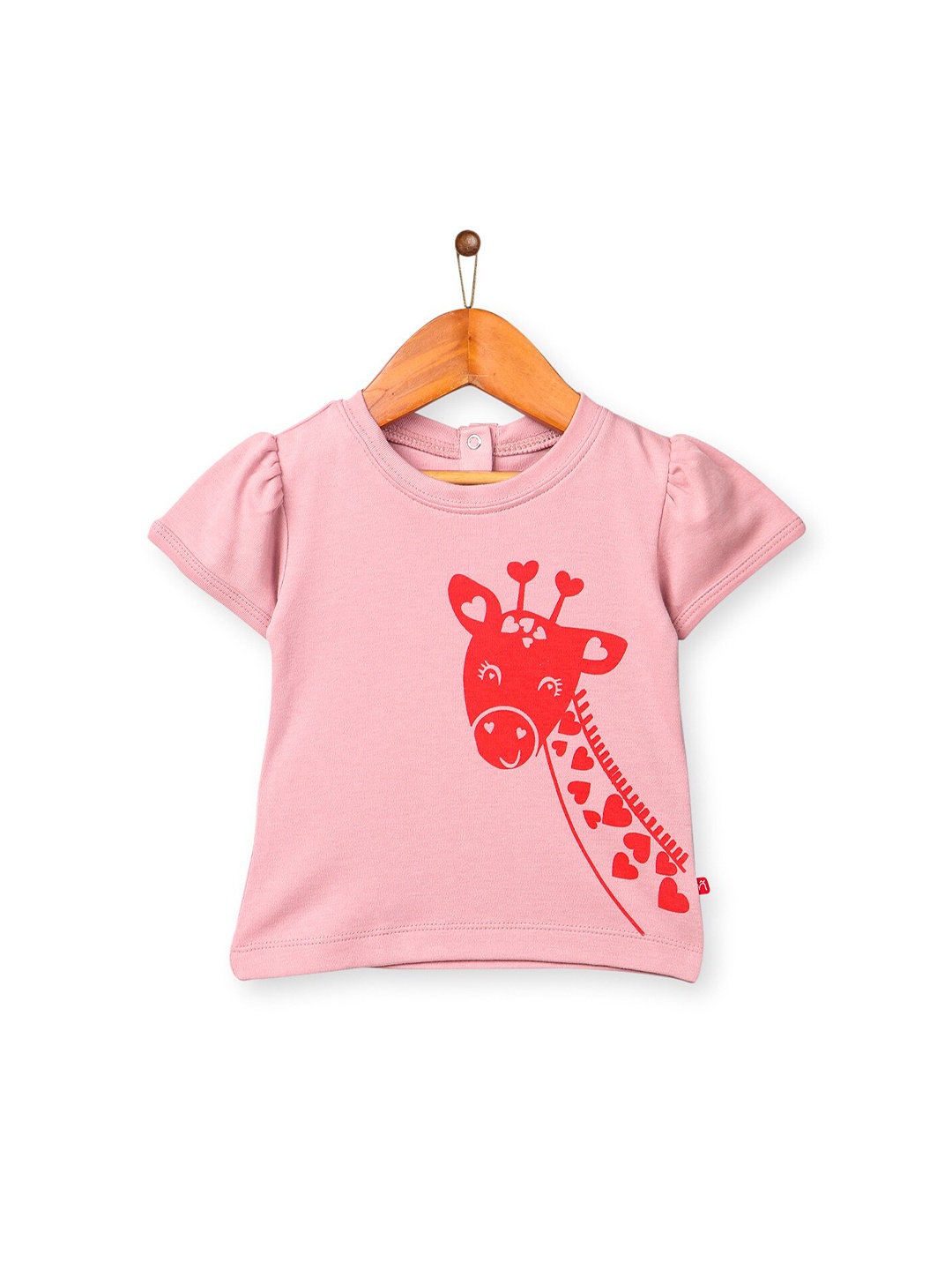 

Nino Bambino Unisex Kids Pink Printed Organic Cotton T-shirt