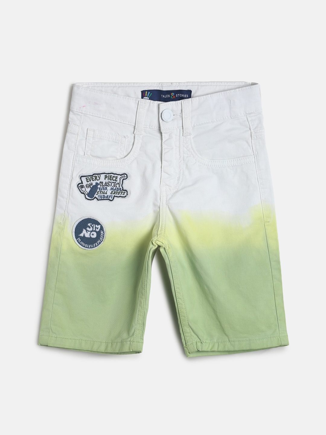 

TALES & STORIES Boys Green Regular Shorts