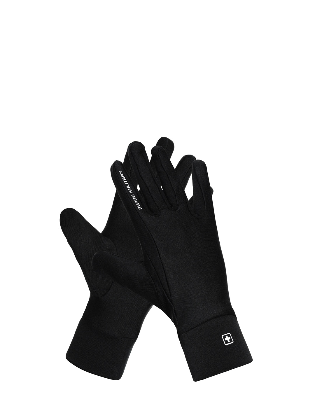 

SWISS MILITARY Unisex Black Solid Reusable Anti-Bacterial Gloves