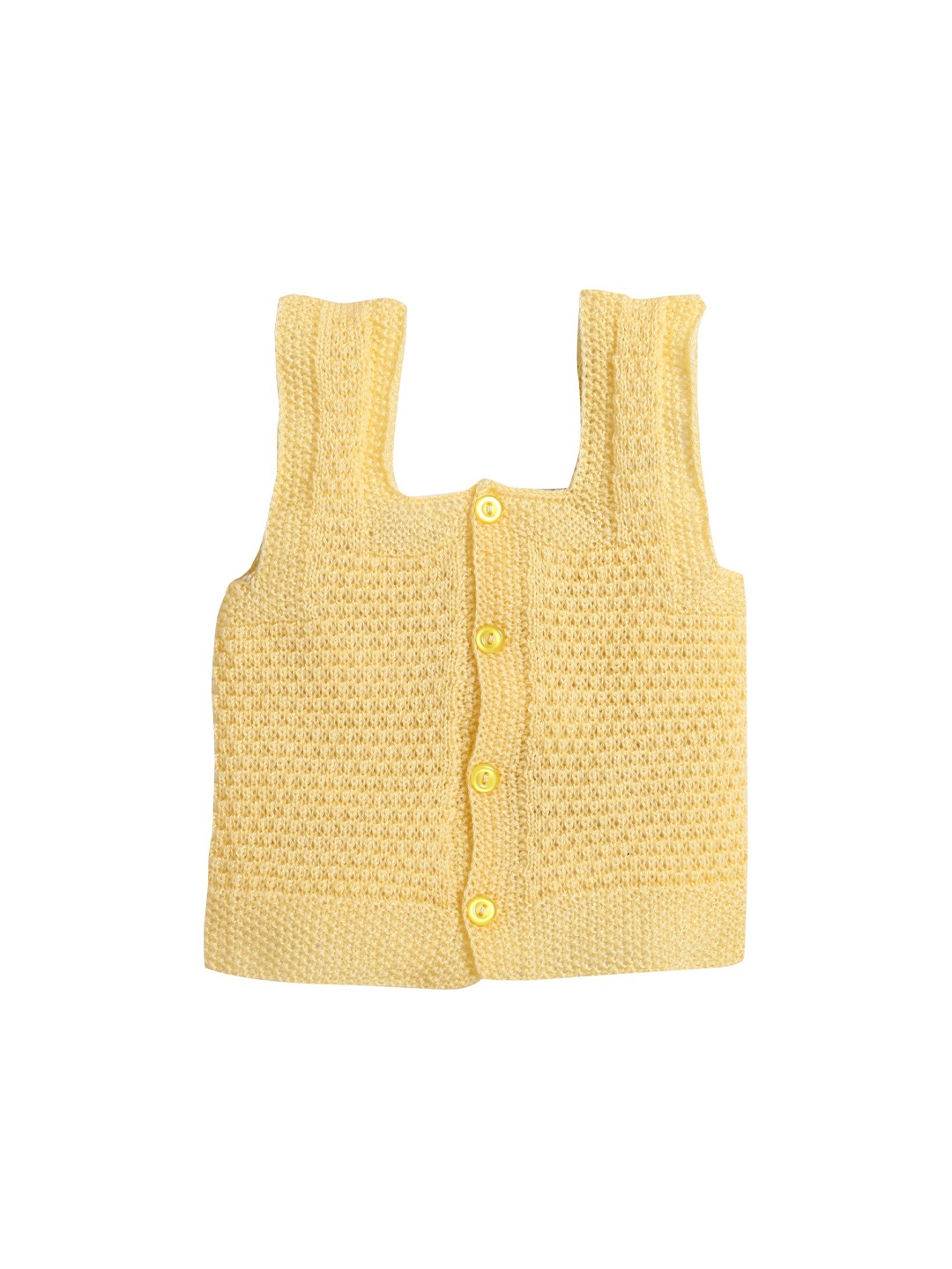 

Little Angels Infant Girls Yellow Sweater Acrylic Vest